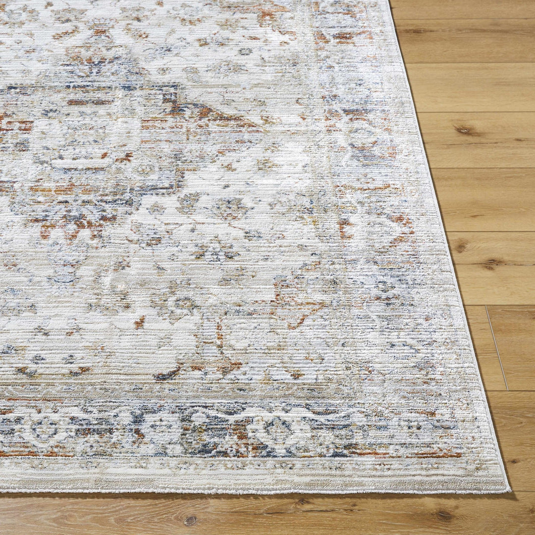 Cargan Traditional Style Ivory And Gray Area Rug - The Rug Decor