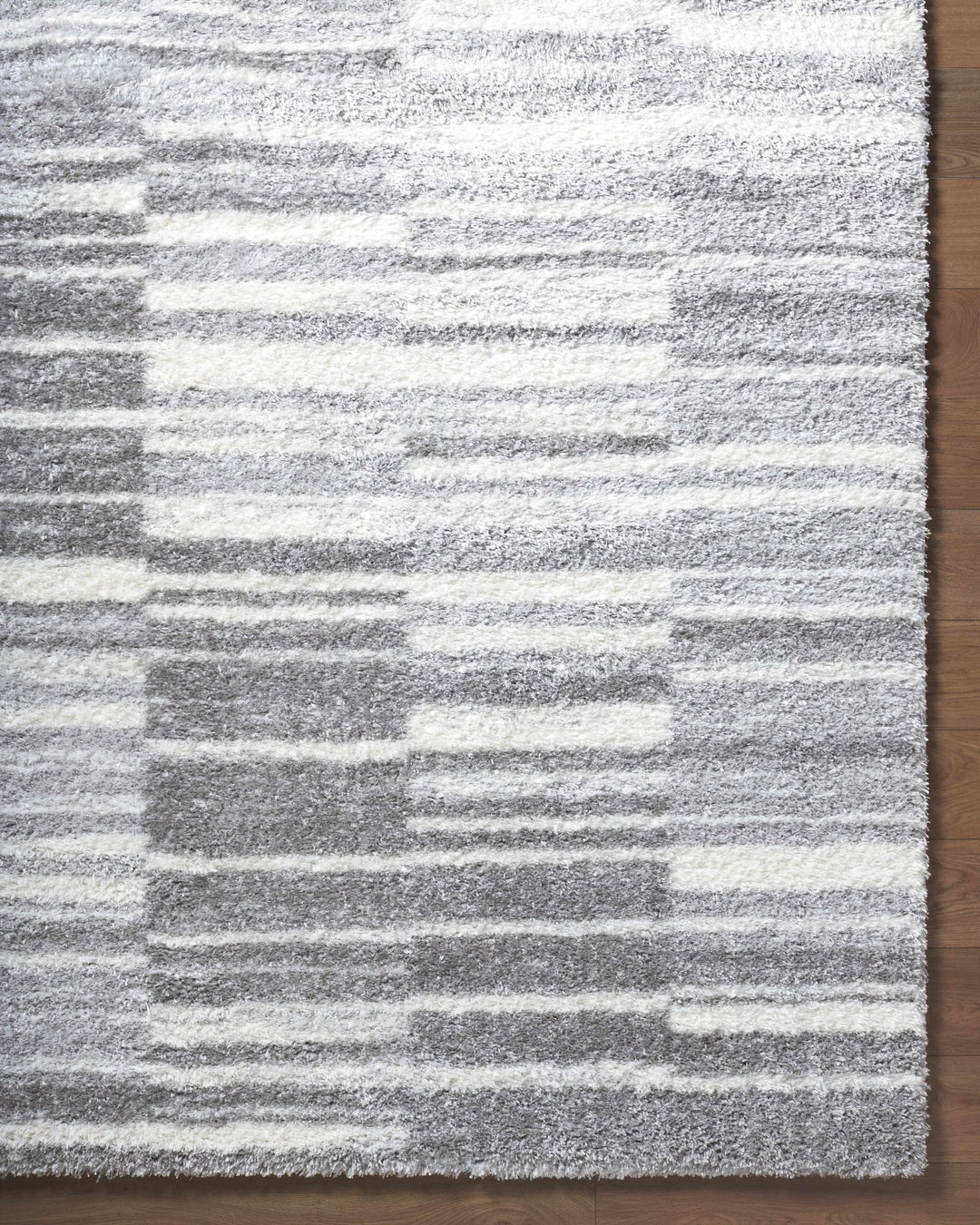 Carlen Contemporary Geometrical Gray And White Rug - The Rug Decor