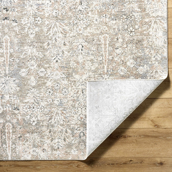 Carlyn Traditional Botanical Beige And Cream Area Rug - The Rug Decor