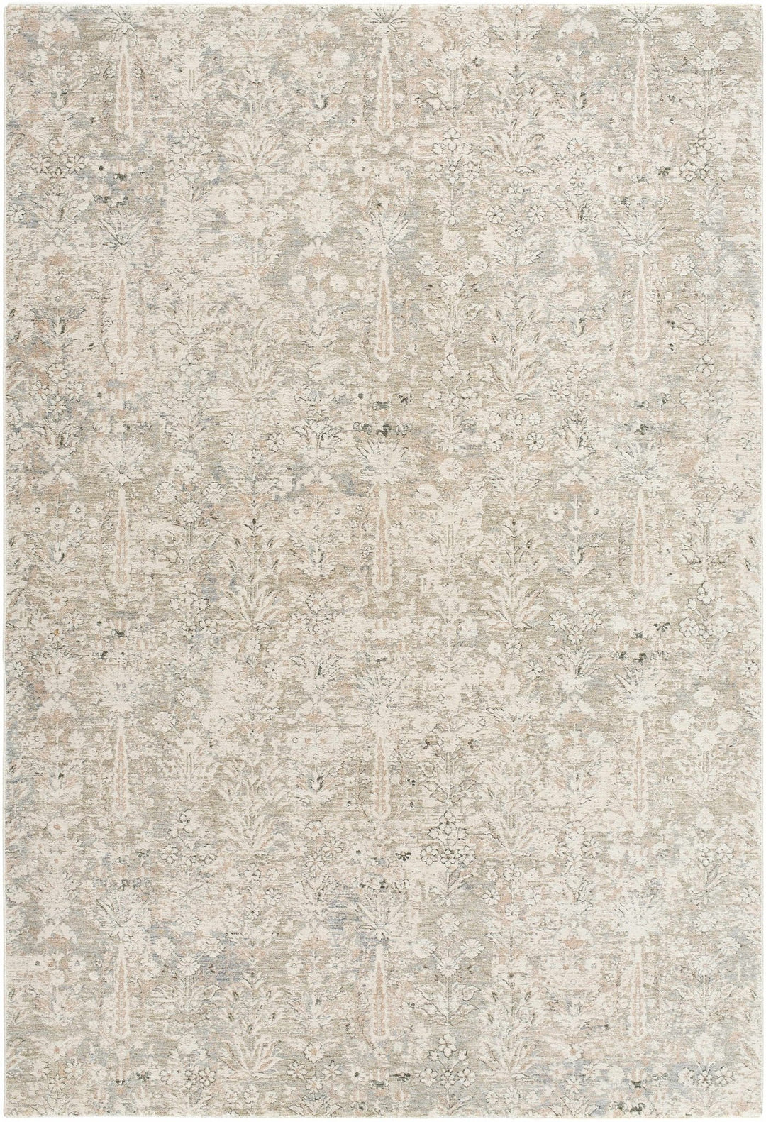 Carlyn Traditional Botanical Beige And Cream Area Rug - The Rug Decor