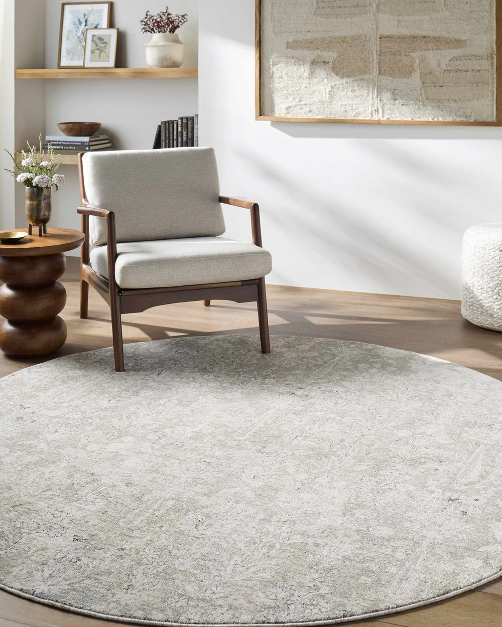 Carlyn Traditional Botanical Beige And Cream Area Rug - The Rug Decor