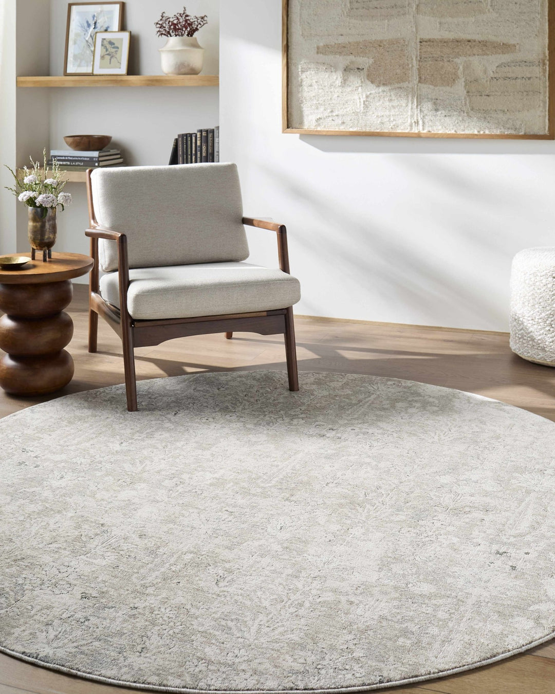 Carlyn Traditional Botanical Beige And Cream Area Rug - The Rug Decor