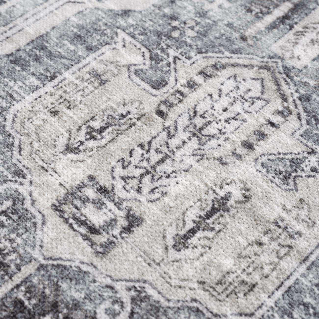 Carnig washed out Style Ivory And Gray Area Rug - The Rug Decor