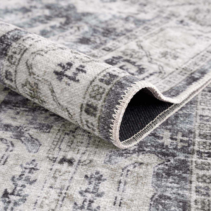 Carnig washed out Style Ivory And Gray Area Rug - The Rug Decor