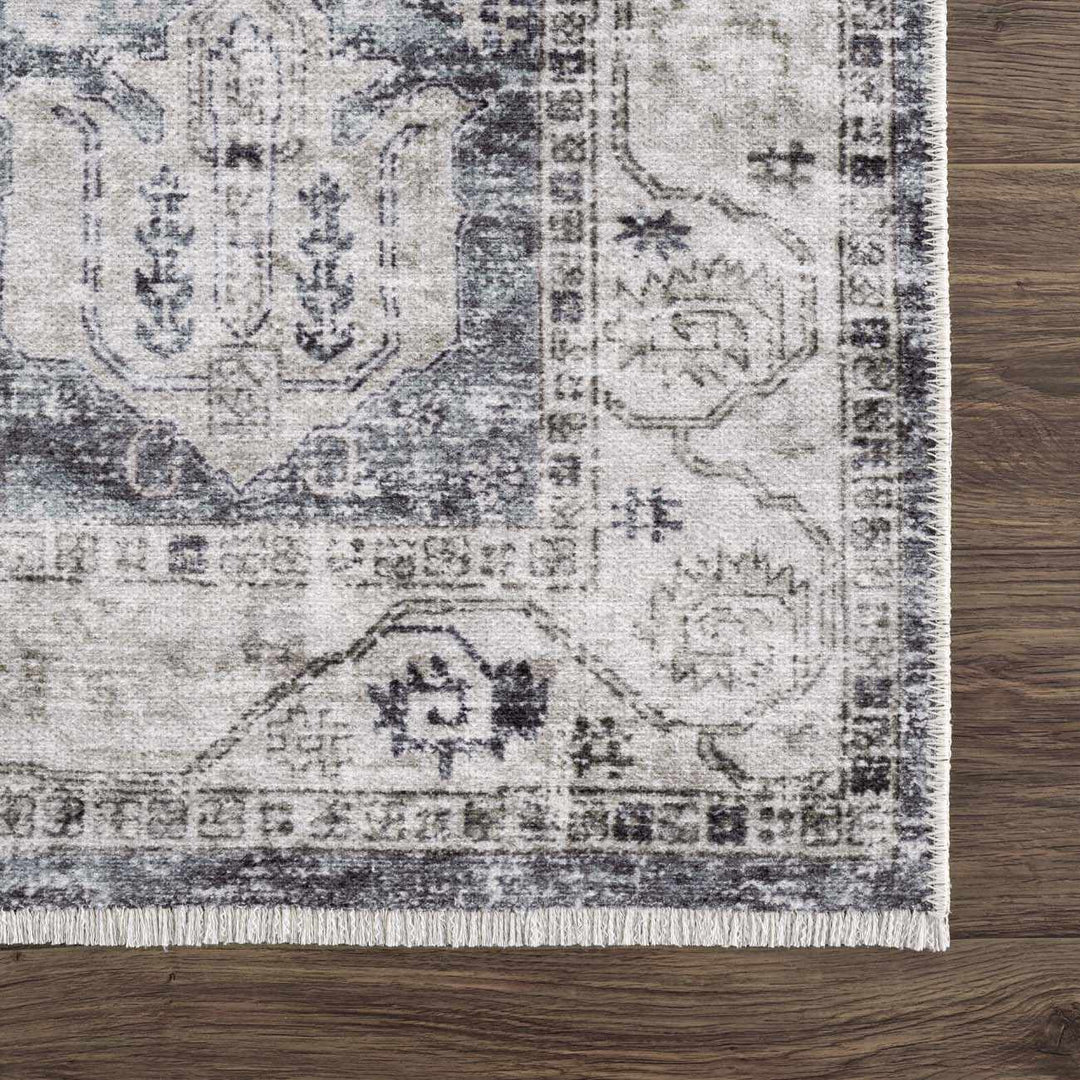 Carnig washed out Style Ivory And Gray Area Rug - The Rug Decor