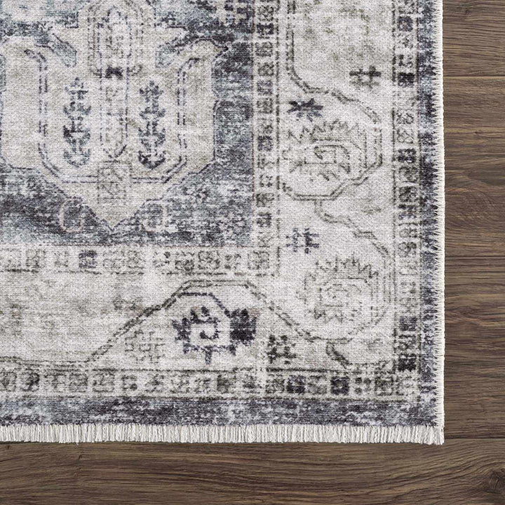Carnig washed out Style Ivory And Gray Area Rug - The Rug Decor