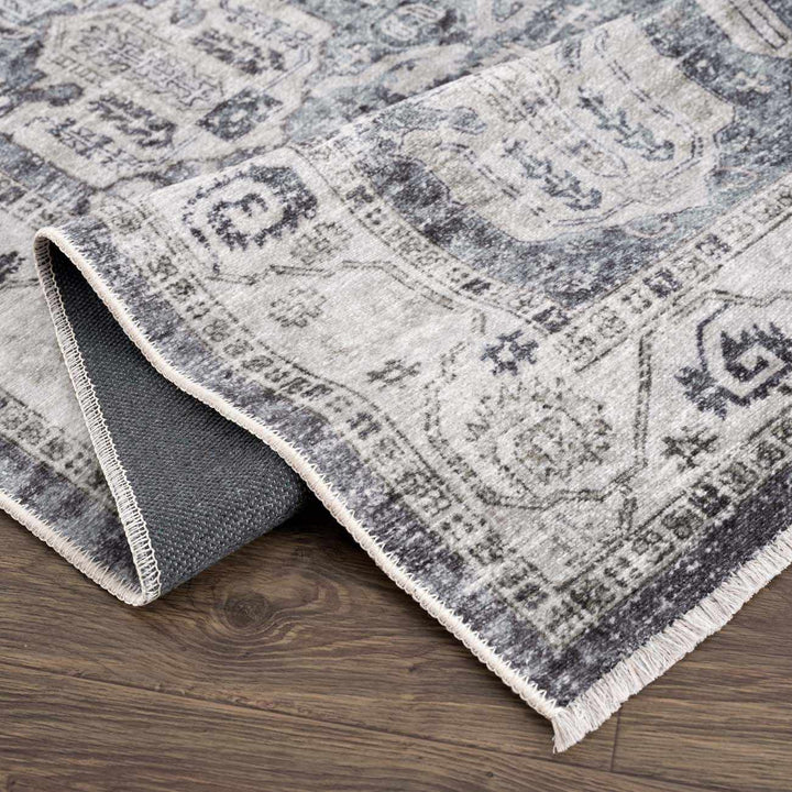 Carnig washed out Style Ivory And Gray Area Rug - The Rug Decor