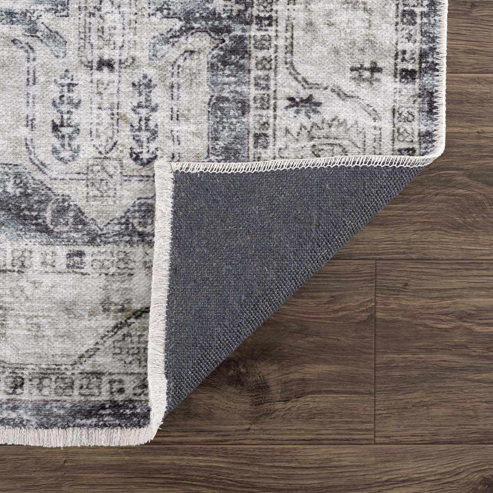 Carnig washed out Style Ivory And Gray Area Rug - The Rug Decor