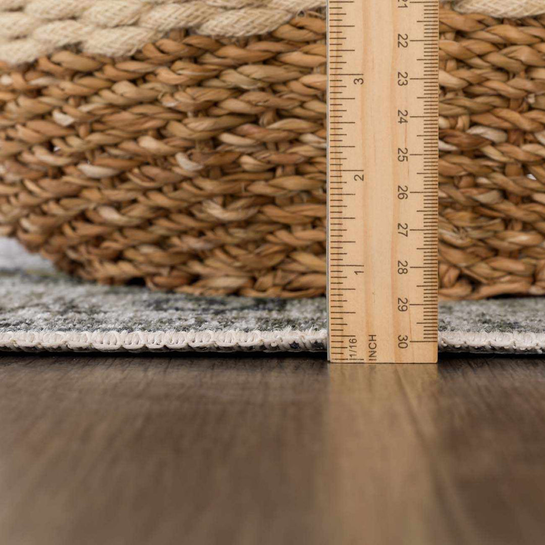 Carnig washed out Style Ivory And Gray Area Rug - The Rug Decor