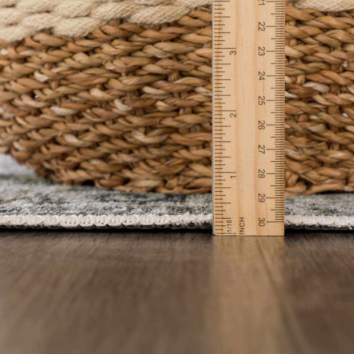 Carnig washed out Style Ivory And Gray Area Rug - The Rug Decor