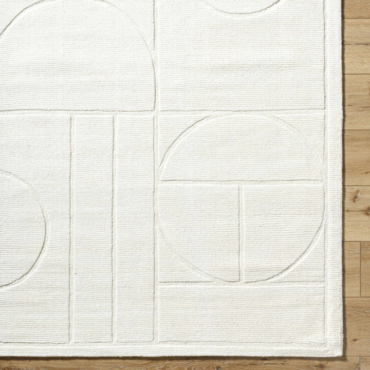 Carola Contemporary Style Off White Hand Loomed Wool Rug - The Rug Decor