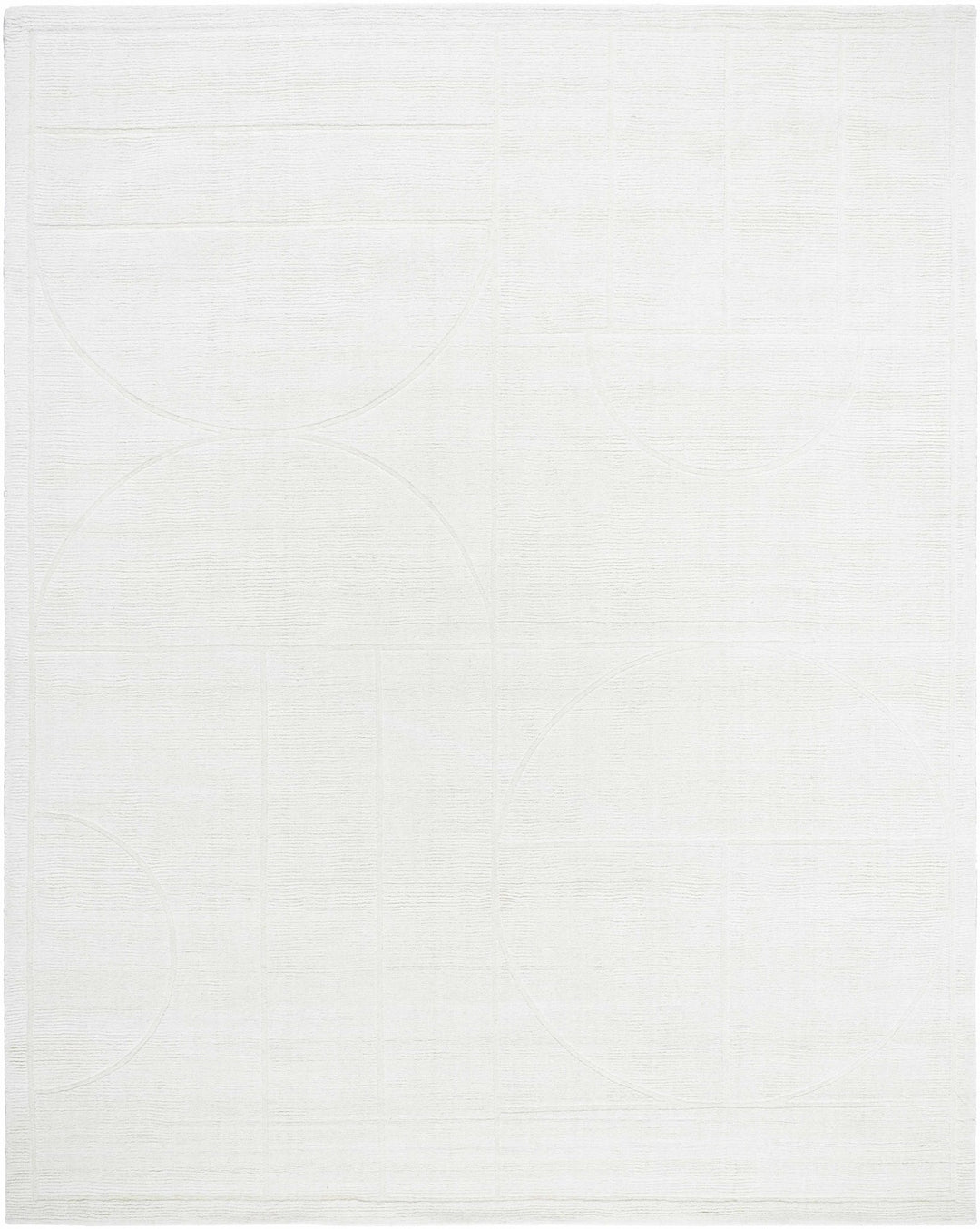 Carola Contemporary Style Off White Hand Loomed Wool Rug - The Rug Decor