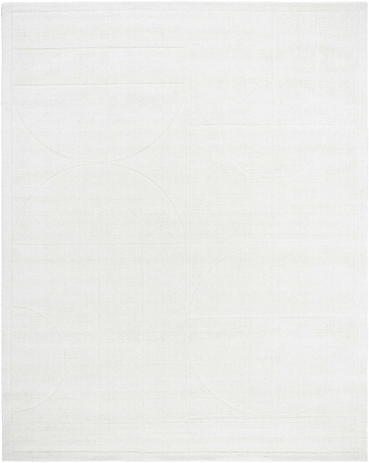 Carola Contemporary Style Off White Hand Loomed Wool Rug - The Rug Decor