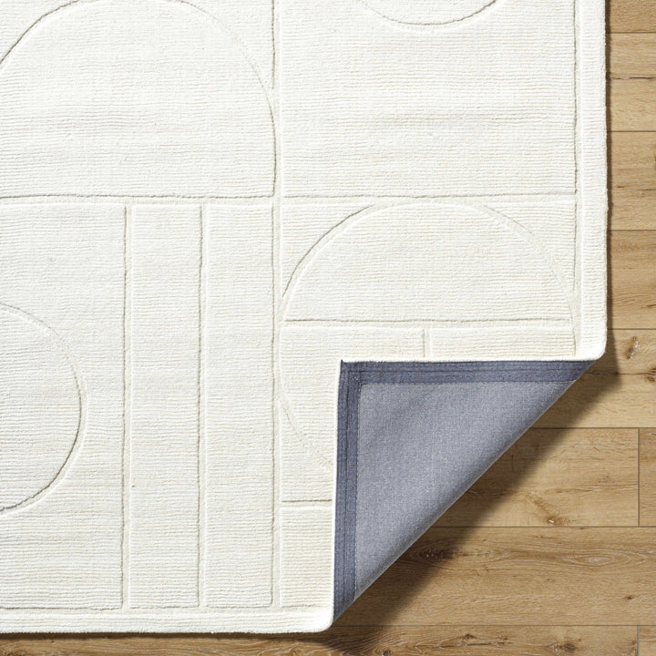 Carola Contemporary Style Off White Hand Loomed Wool Rug - The Rug Decor