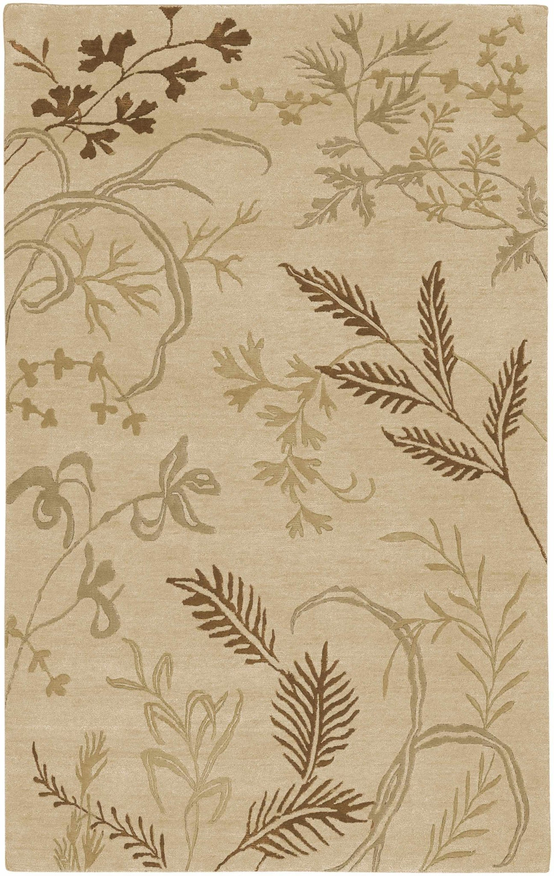 Carpinteria Beige Contemporary Style Hand Knotted Area Rug - The Rug Decor