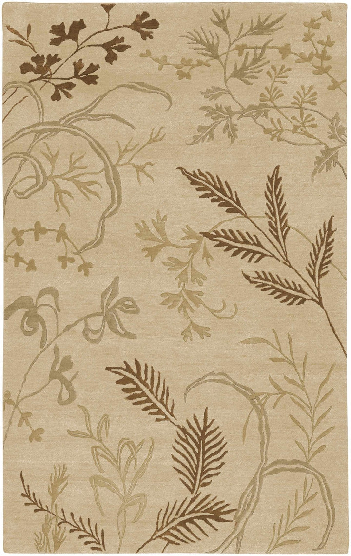Carpinteria Beige Contemporary Style Hand Knotted Area Rug - The Rug Decor