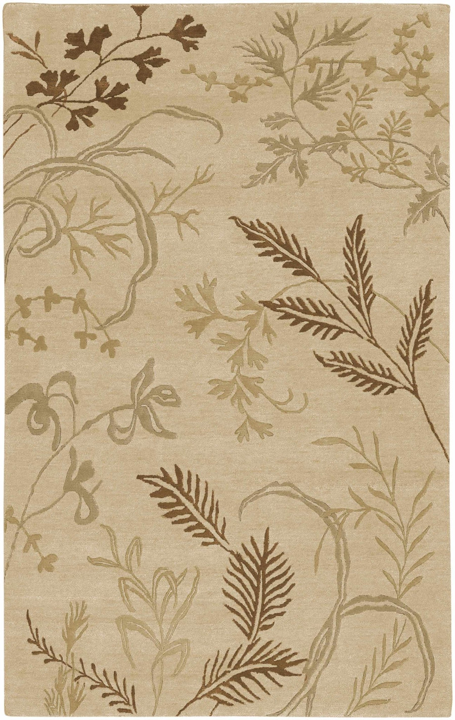 Carpinteria Beige Contemporary Style Hand Knotted Area Rug - The Rug Decor