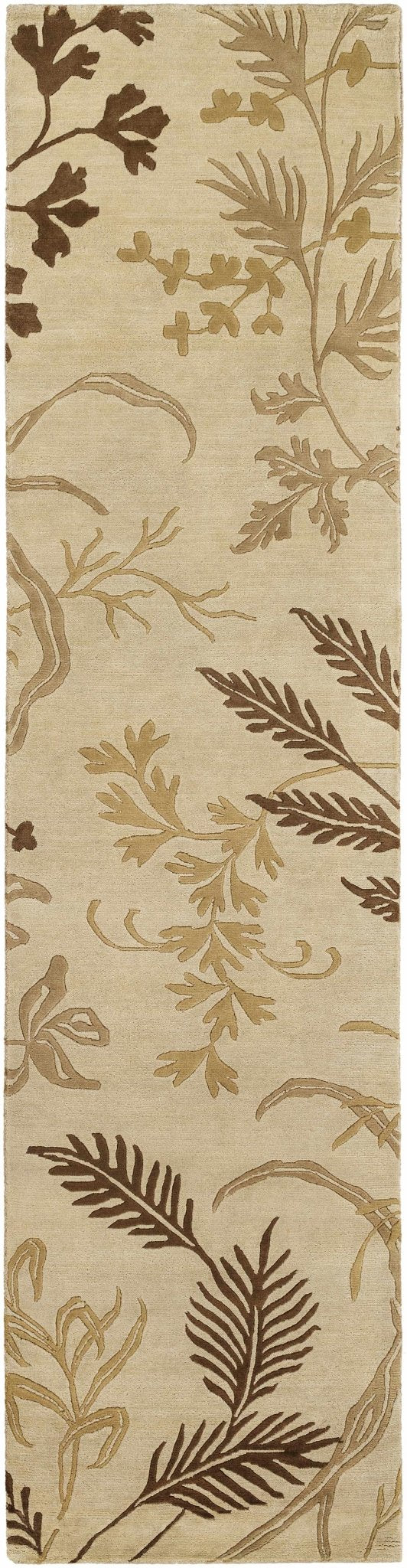 Carpinteria Beige Contemporary Style Hand Knotted Area Rug - The Rug Decor
