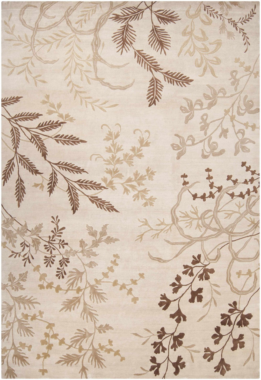 Carpinteria Beige Contemporary Style Hand Knotted Area Rug - The Rug Decor