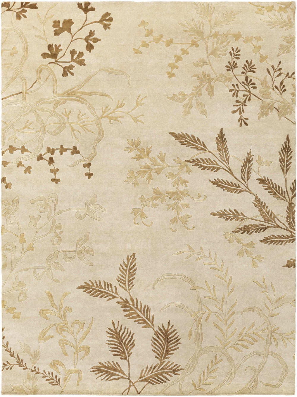 Carpinteria Beige Contemporary Style Hand Knotted Area Rug - The Rug Decor