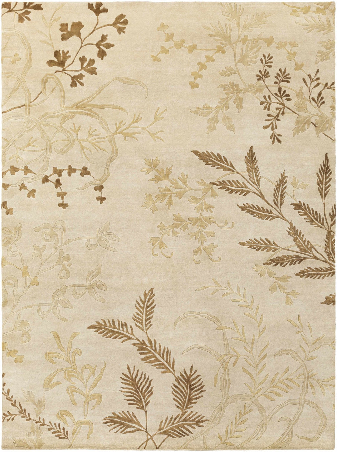 Carpinteria Beige Contemporary Style Hand Knotted Area Rug - The Rug Decor