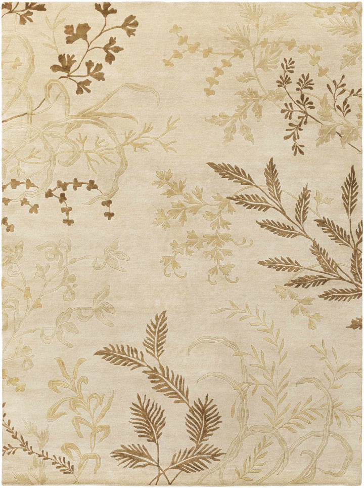 Carpinteria Beige Contemporary Style Hand Knotted Area Rug - The Rug Decor