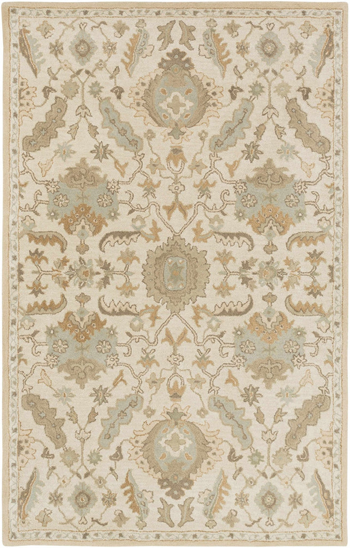 Carrolltown Traditional Oushak Beige and Cream Area Rug - The Rug Decor