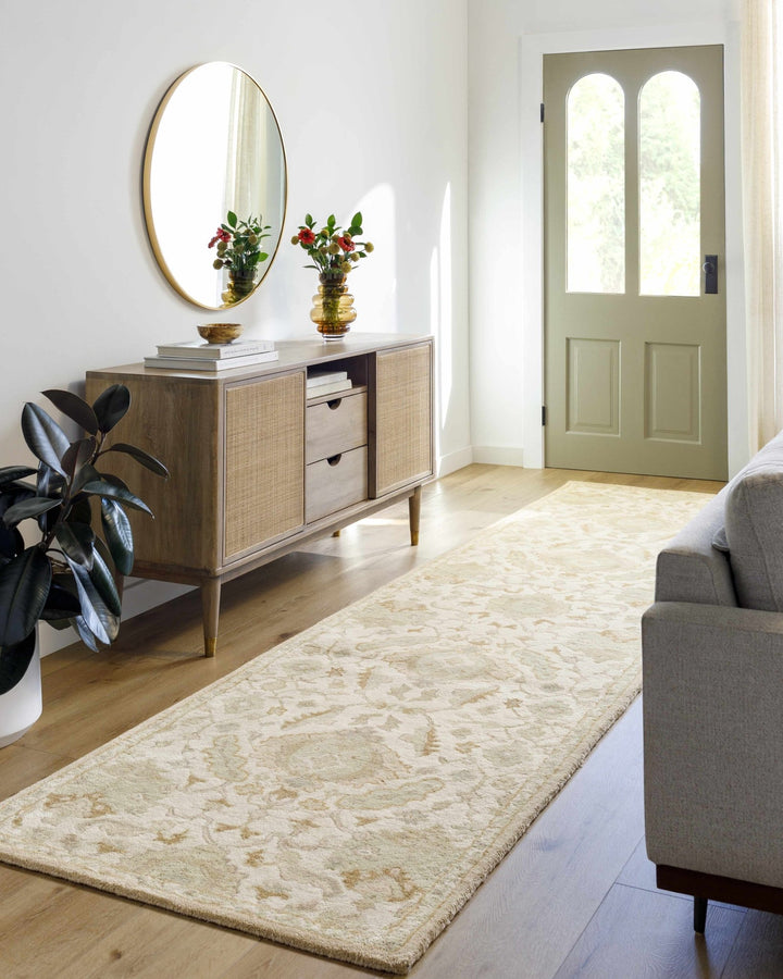 Carrolltown Traditional Oushak Beige and Cream Area Rug - The Rug Decor