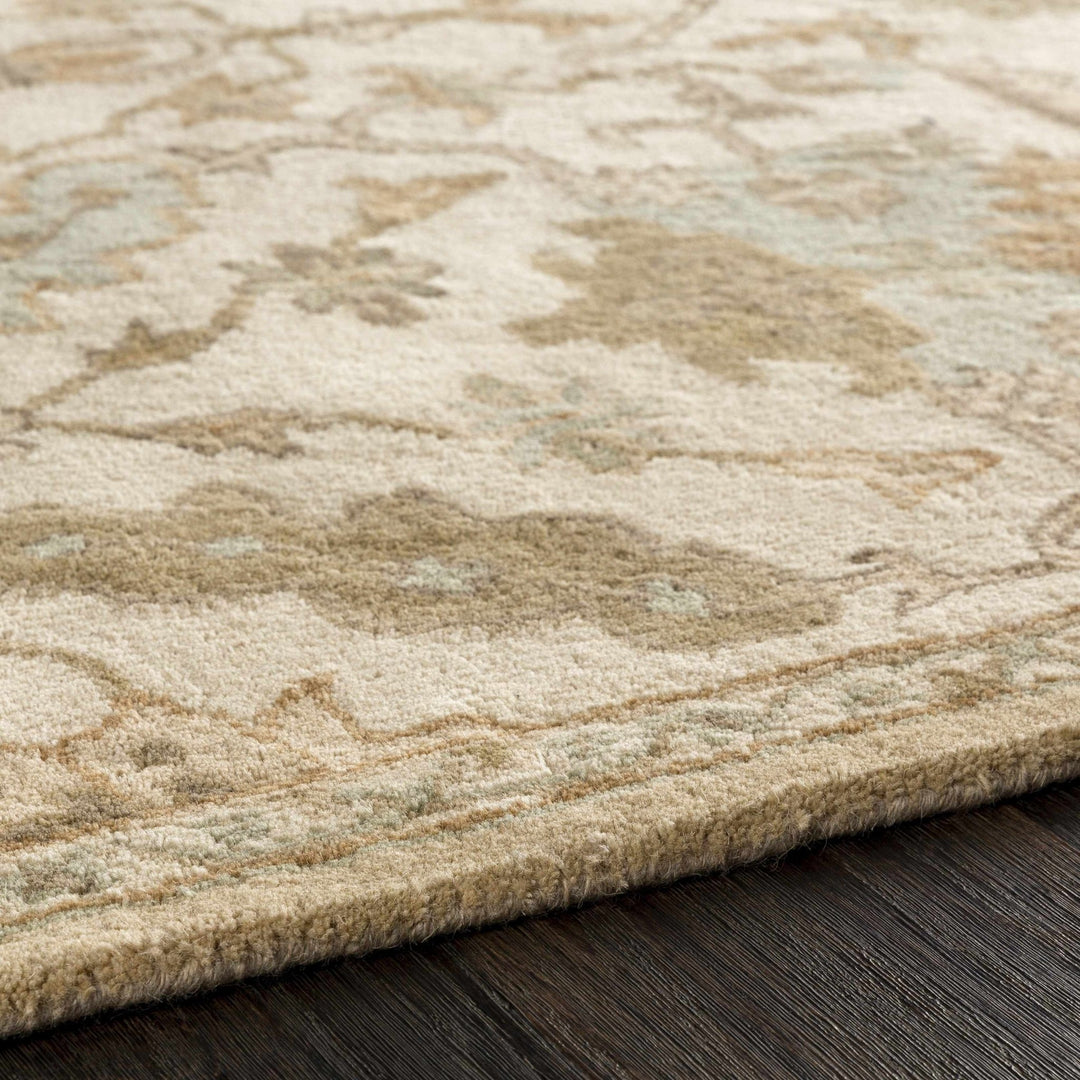 Carrolltown Traditional Oushak Beige and Cream Area Rug - The Rug Decor