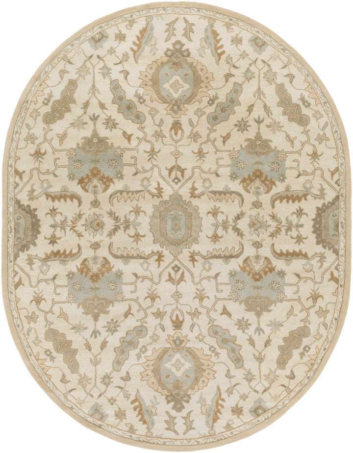 Carrolltown Traditional Oushak Beige and Cream Area Rug - The Rug Decor