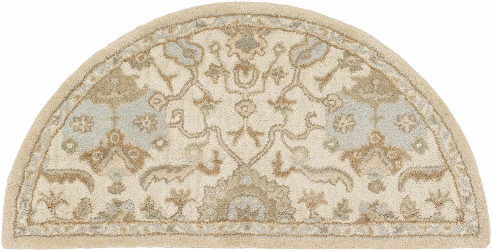 Carrolltown Traditional Oushak Beige and Cream Area Rug - The Rug Decor