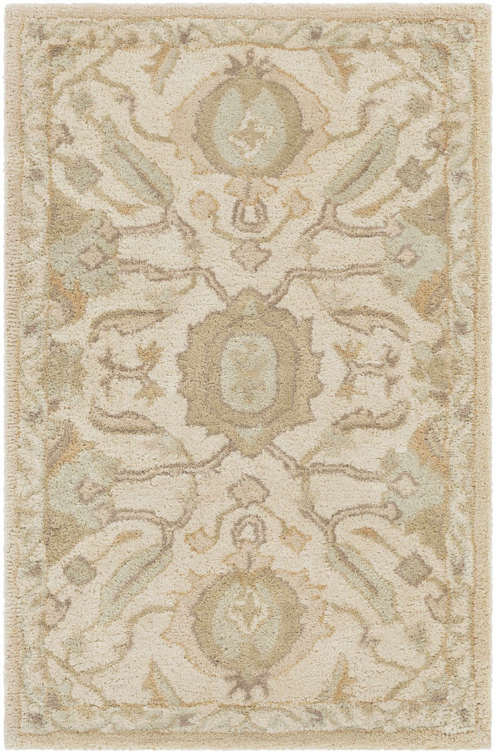 Carrolltown Traditional Oushak Beige and Cream Area Rug - The Rug Decor