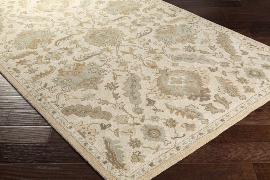 Carrolltown Traditional Oushak Beige and Cream Area Rug - The Rug Decor