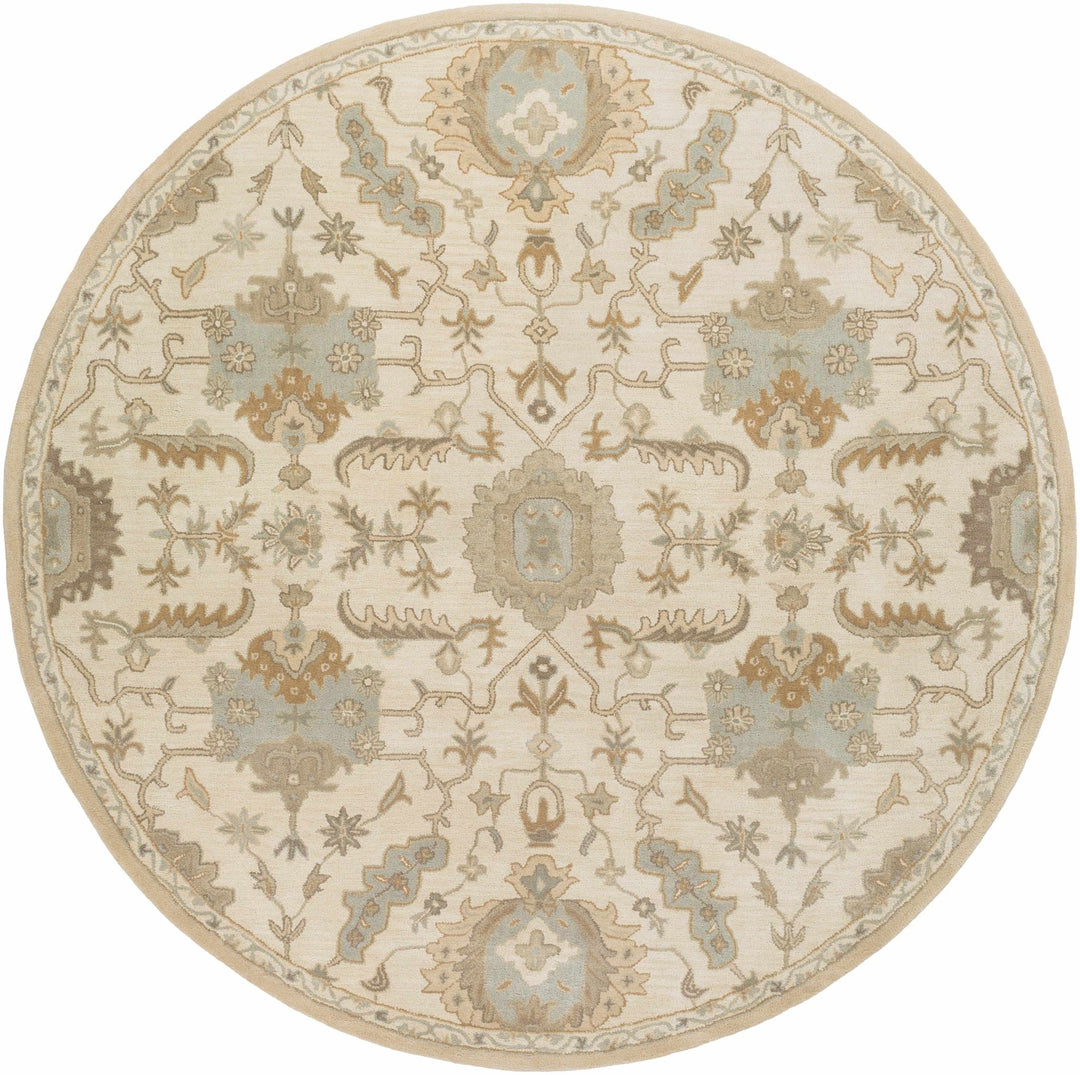 Carrolltown Traditional Oushak Beige and Cream Area Rug - The Rug Decor