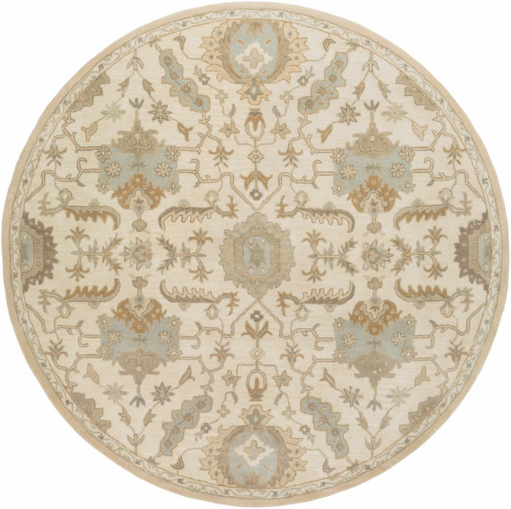 Carrolltown Traditional Oushak Beige and Cream Area Rug - The Rug Decor