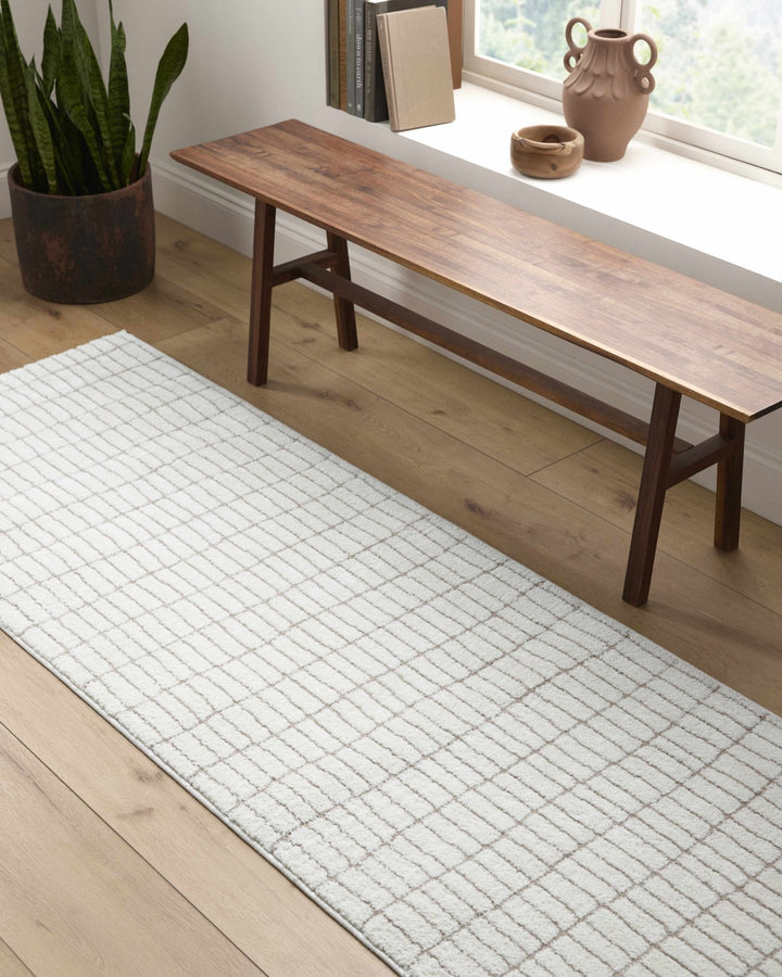 Cascade Contemporary Geometrical Ivory Rug - The Rug Decor