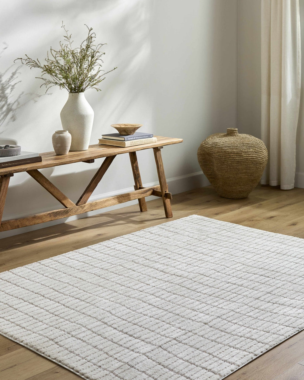 Cascade Contemporary Geometrical Ivory Rug - The Rug Decor