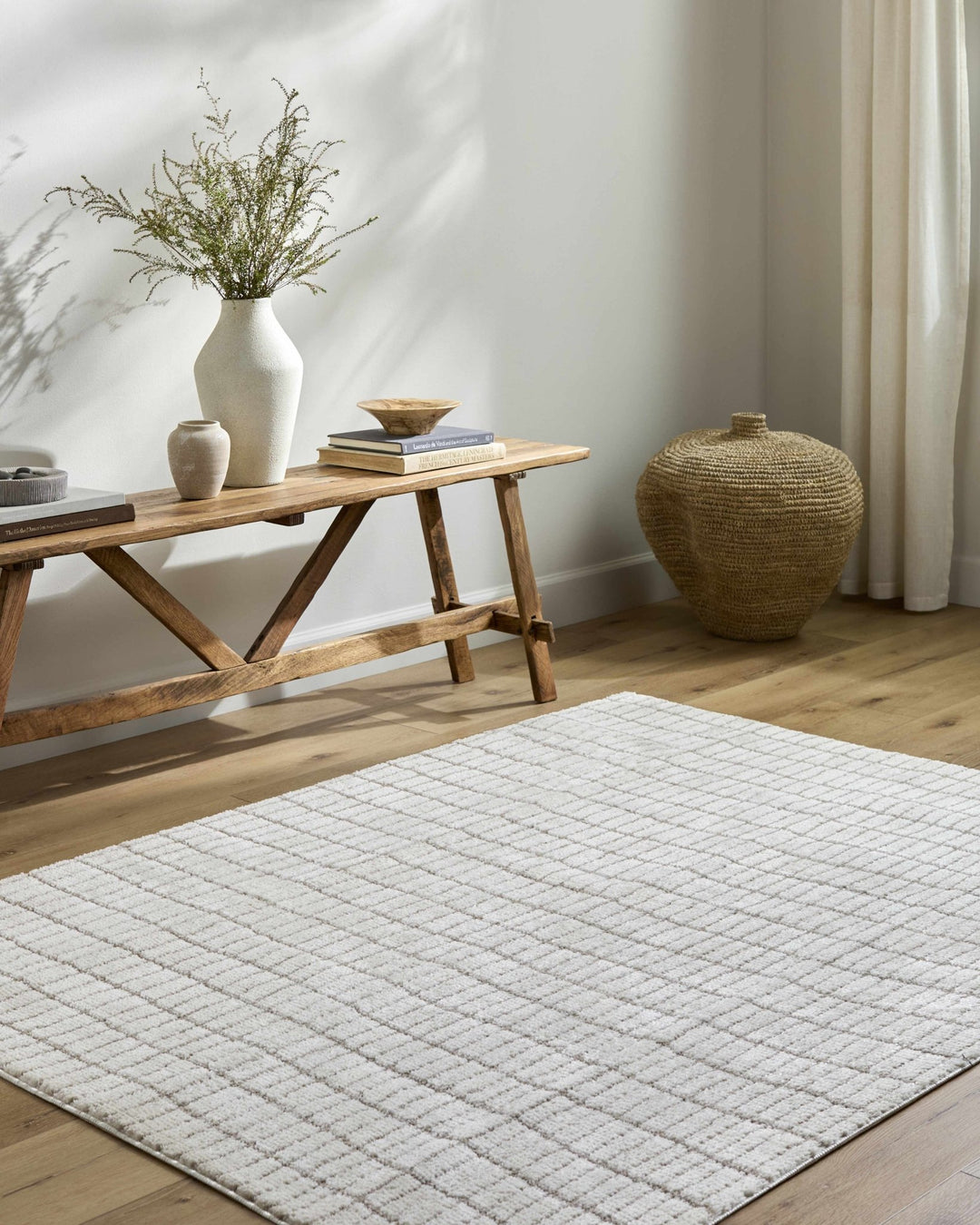 Cascade Contemporary Geometrical Ivory Rug - The Rug Decor