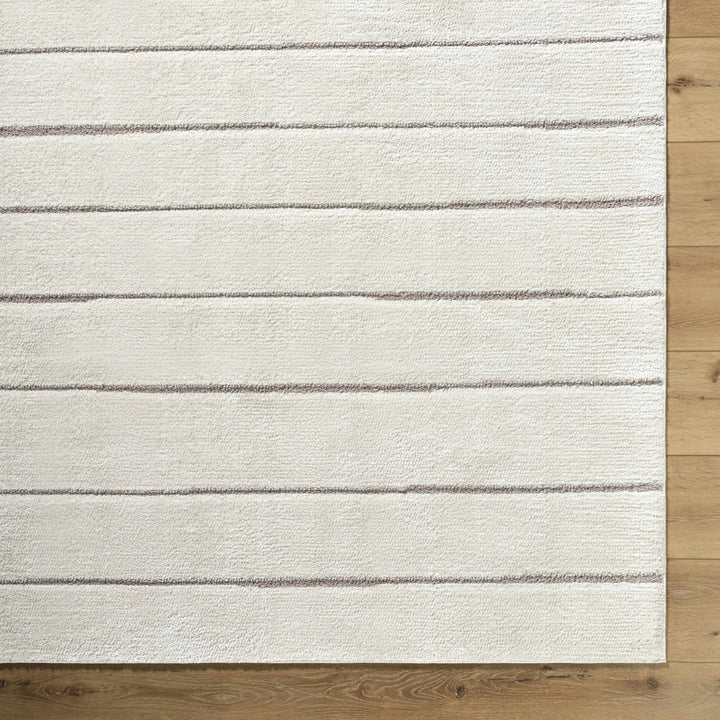 Cascade Modern Ivory Stripes Area Rug - The Rug Decor