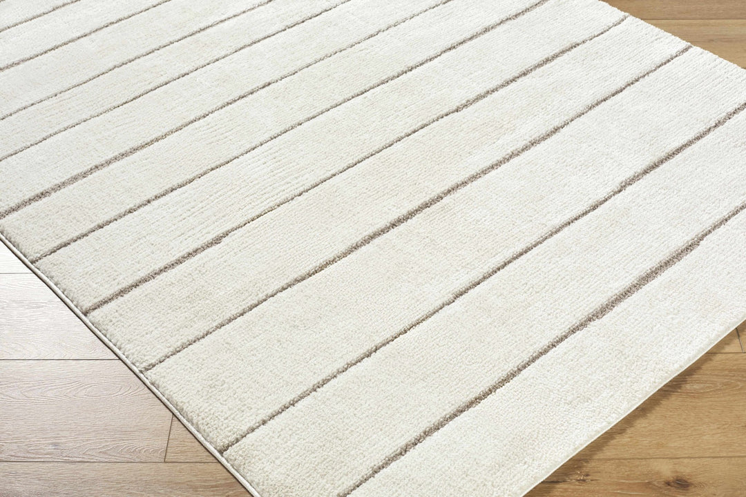 Cascade Modern Ivory Stripes Area Rug - The Rug Decor