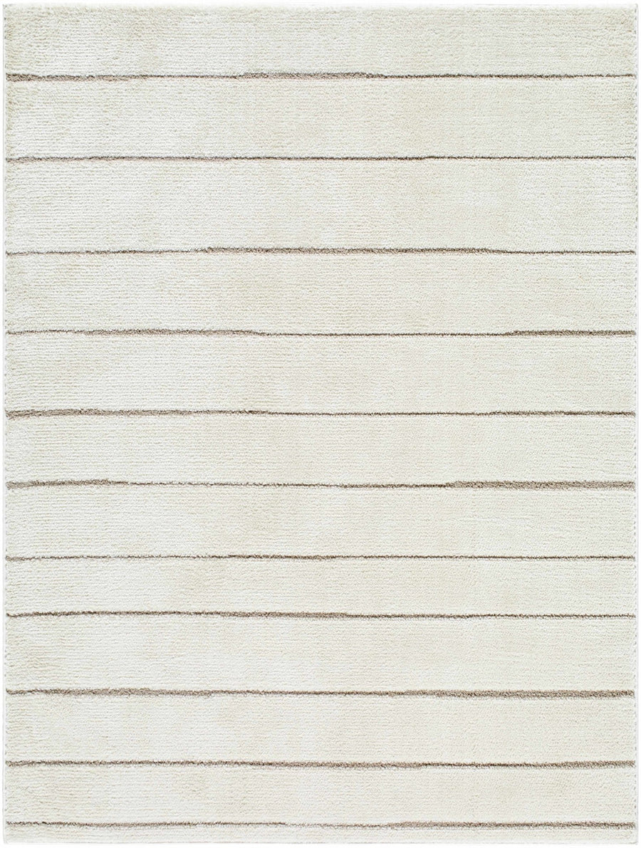 Cascade Modern Ivory Stripes Area Rug - The Rug Decor