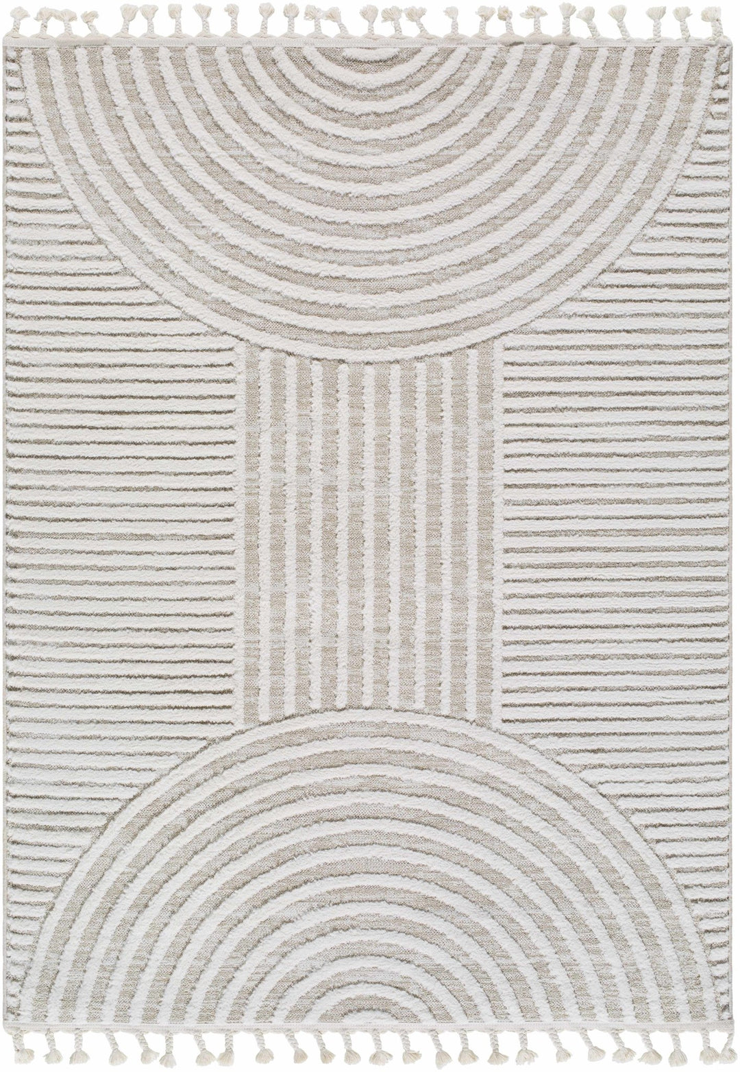 Cassie Contemporary Geometrical Design Beige Rug - The Rug Decor