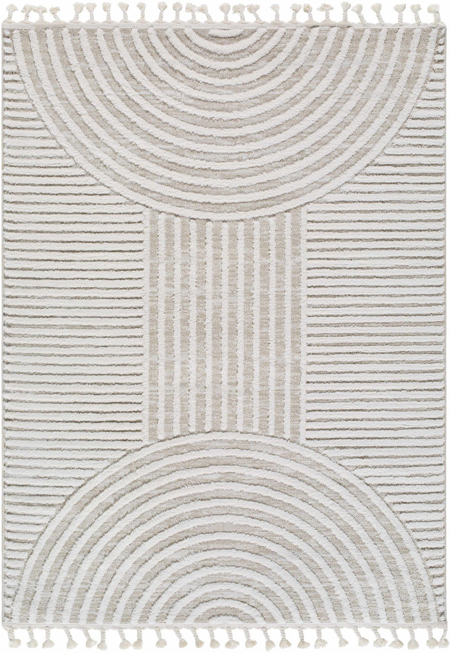 Cassie Contemporary Geometrical Design Beige Rug - The Rug Decor