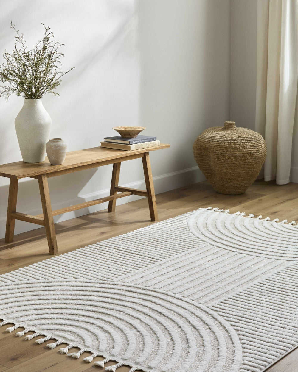 Cassie Contemporary Geometrical Design Beige Rug - The Rug Decor
