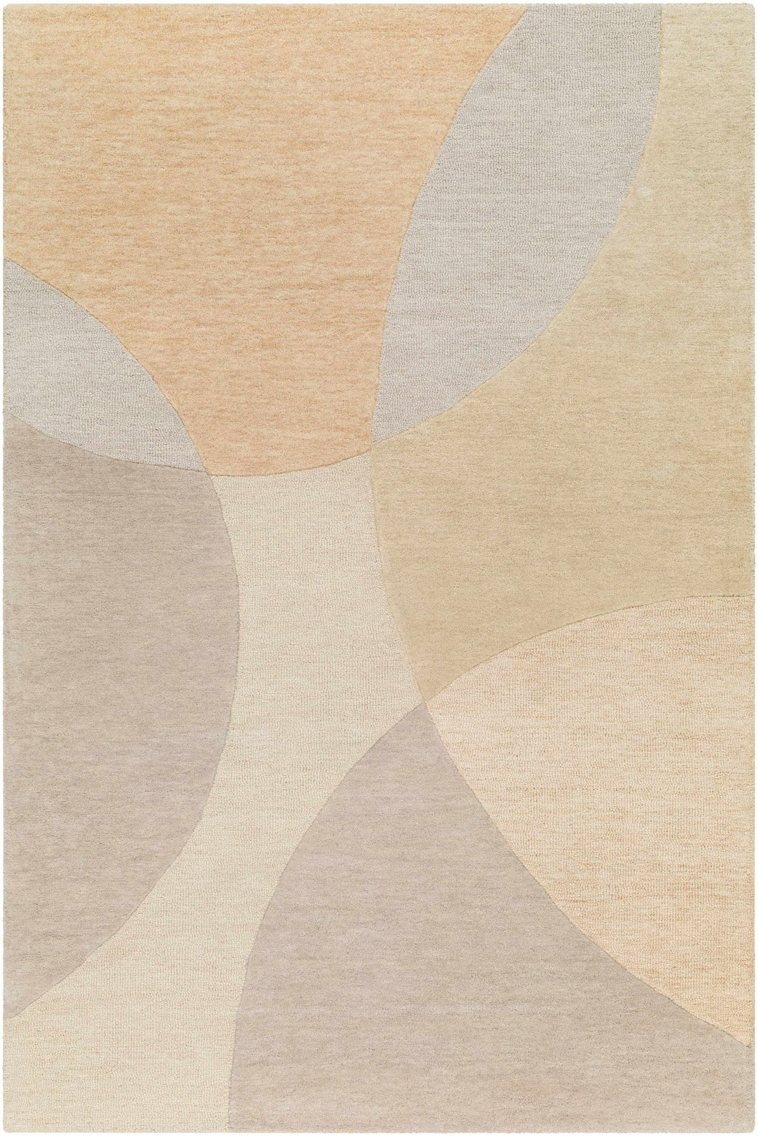 Cassiopeia Abstract Design Brown & Beige Hand Tufted Wool Rug - The Rug Decor