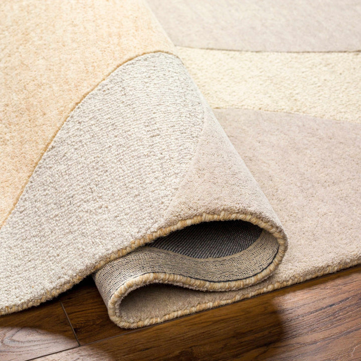 Cassiopeia Abstract Design Brown & Beige Hand Tufted Wool Rug - The Rug Decor