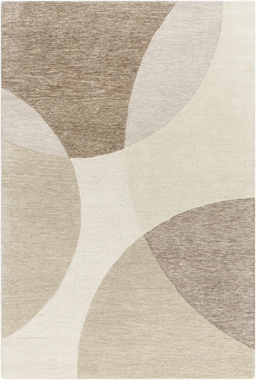 Cassiopeia Modern Design Brown & Beige Hand Tufted Wool Area Rug - The Rug Decor