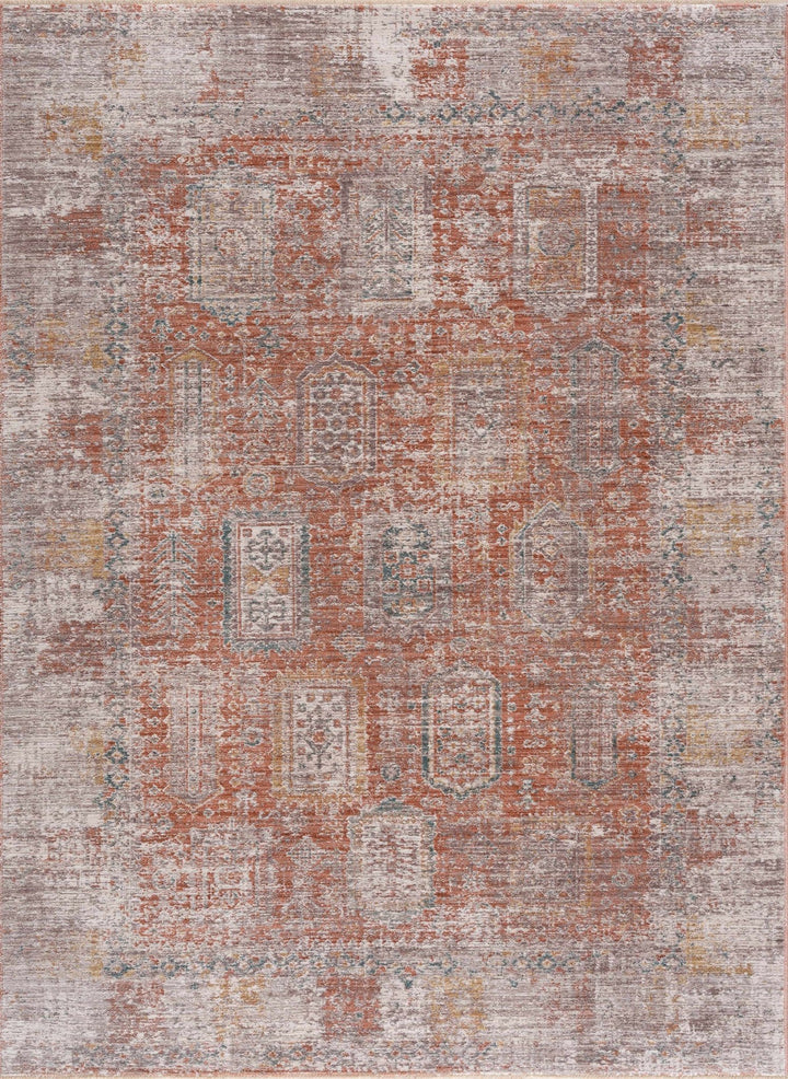 Casta Traditional Design Brown And Gray Rug - The Rug Decor