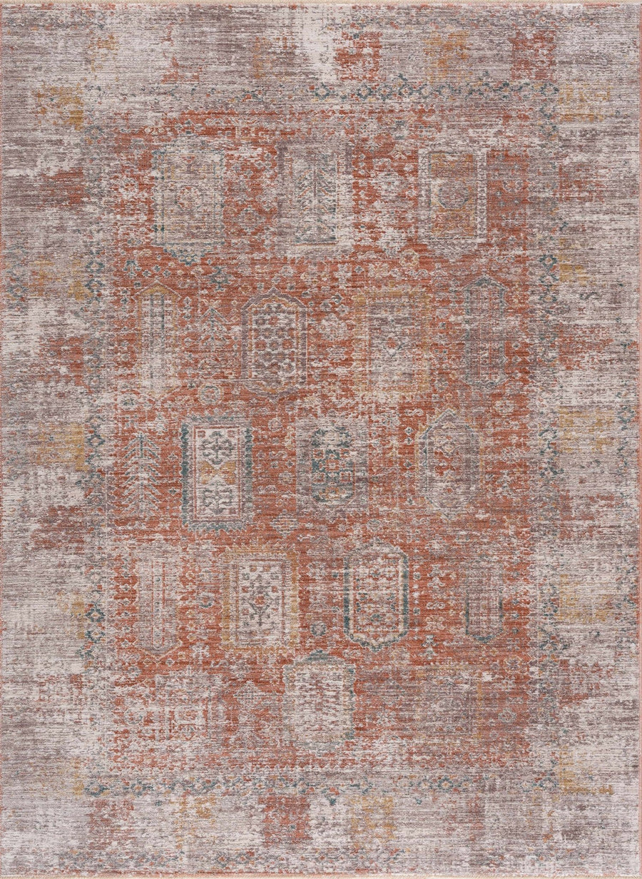 Casta Traditional Design Brown And Gray Rug - The Rug Decor