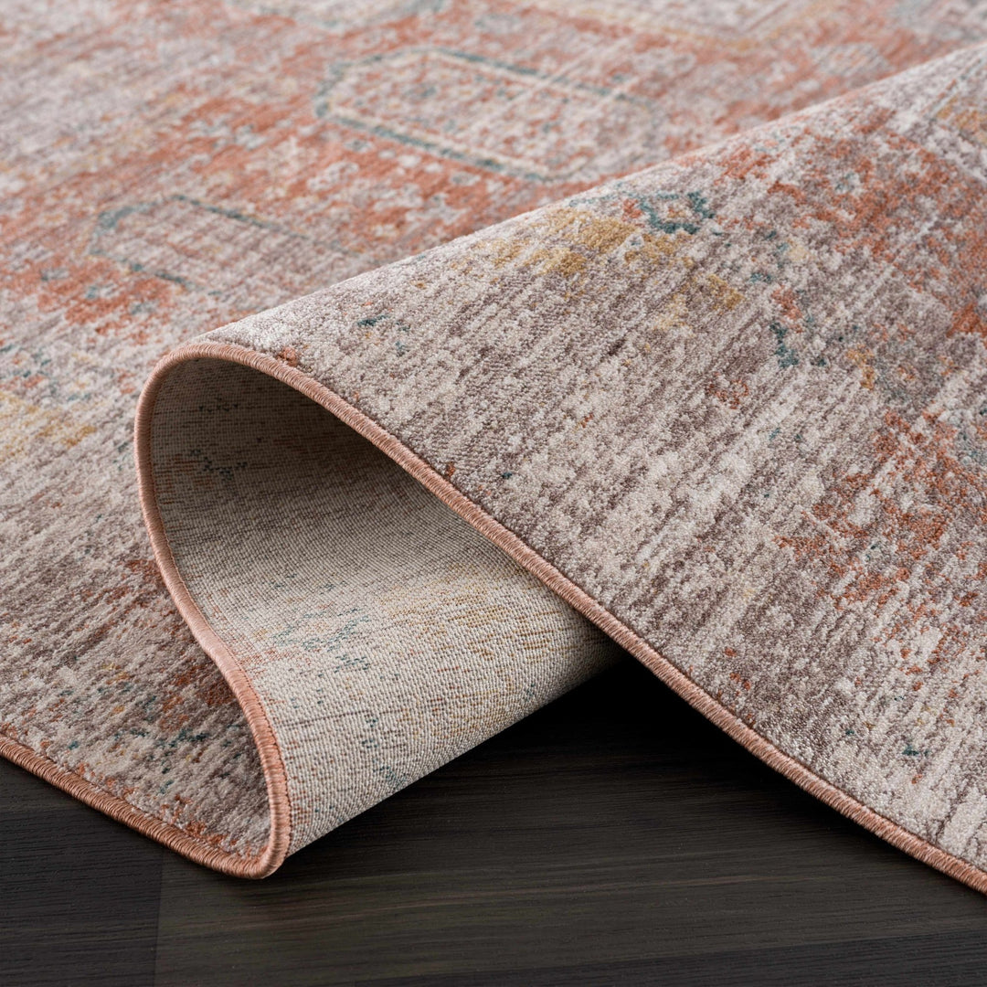 Casta Traditional Design Brown And Gray Rug - The Rug Decor